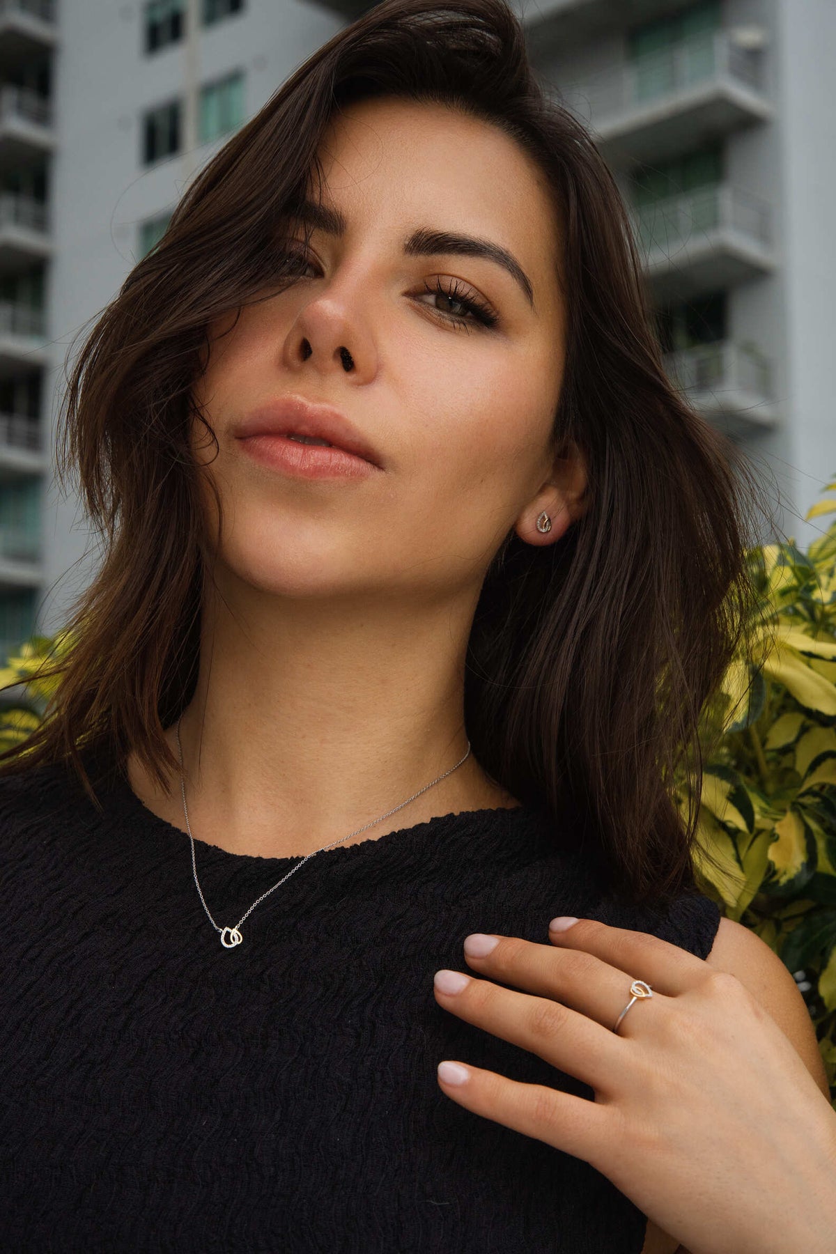 Eterna Duo Teardrop Necklace – A Symbol of Grace & Connection