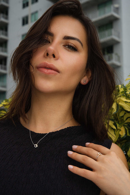 Eterna Duo Teardrop Necklace – A Symbol of Grace & Connection