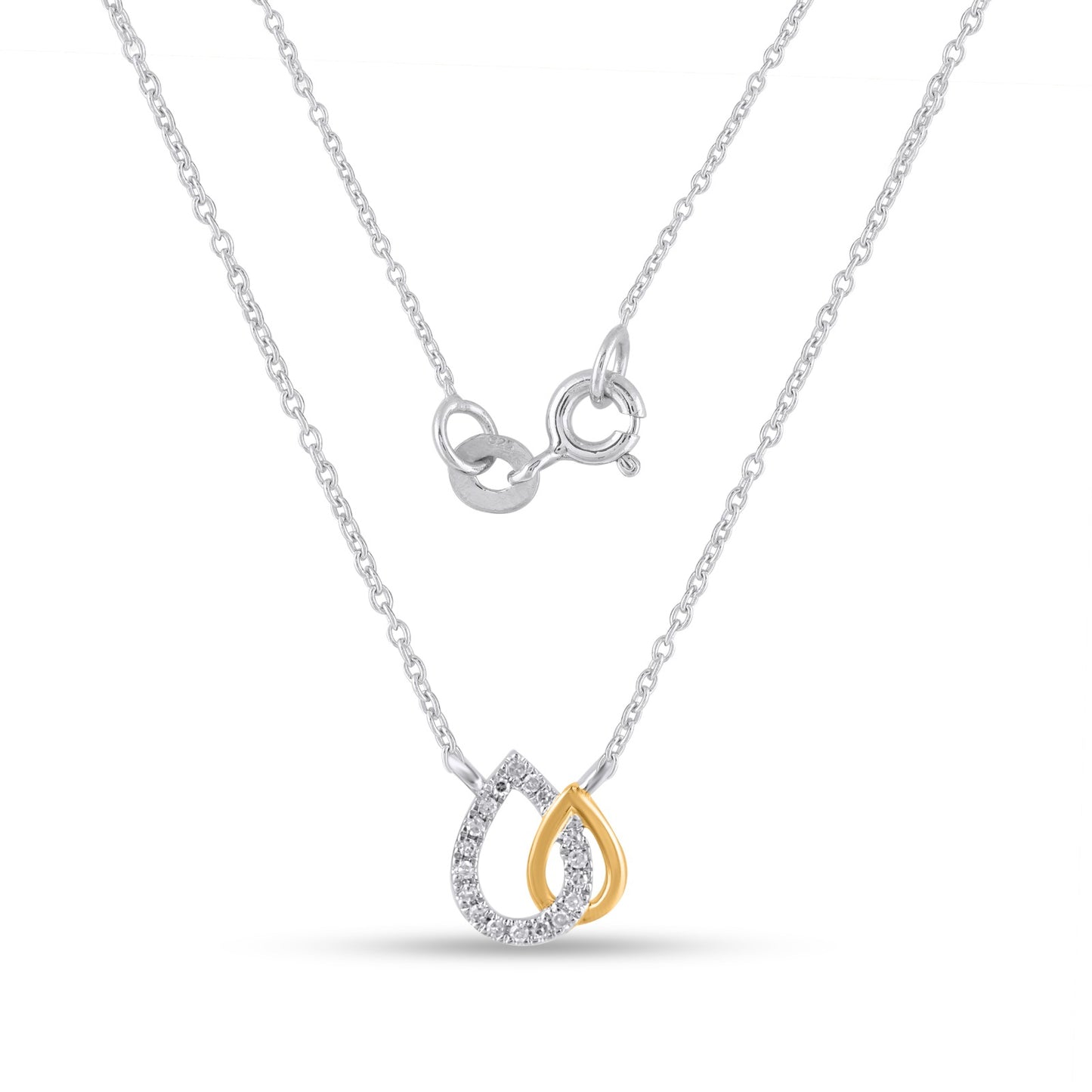 Eterna Duo Teardrop Necklace – A Symbol of Grace & Connection