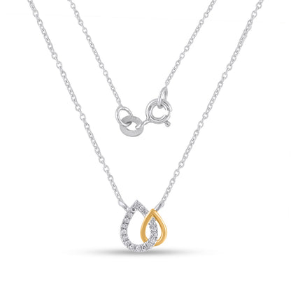 Eterna Duo Teardrop Necklace – A Symbol of Grace & Connection