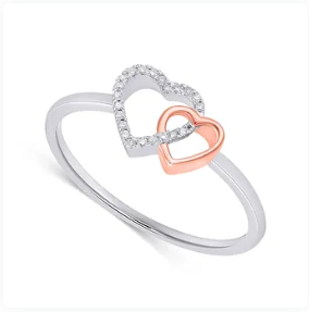 Eterna Duo Heart Ring – A Timeless Symbol of Love & Connection