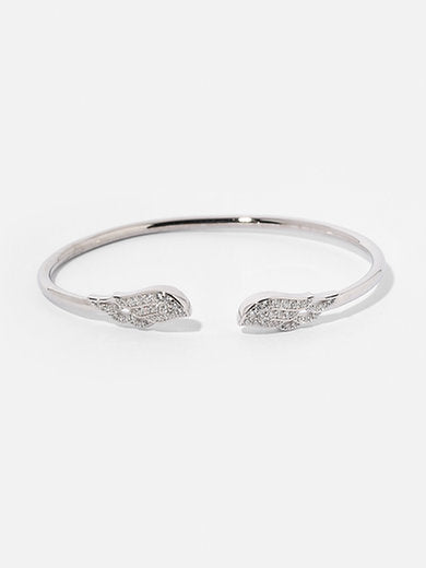 Angel Wings Open Bangle Bracelet