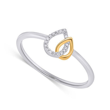 Eterna Duo Teardrop Ring – A Reflection of Strength & Love