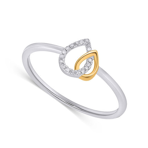 Eterna Duo Teardrop Ring – A Reflection of Strength & Love