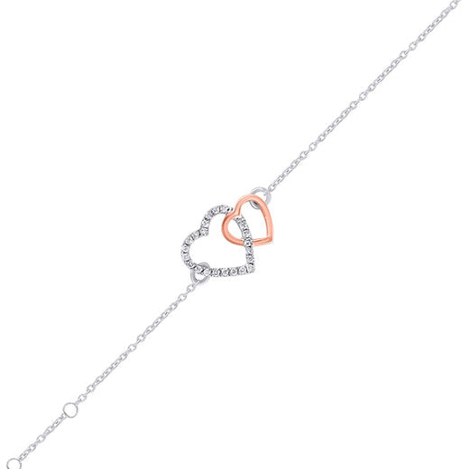 Eterna Duo Heart Bracelet – A Timeless Symbol of Love & Connection