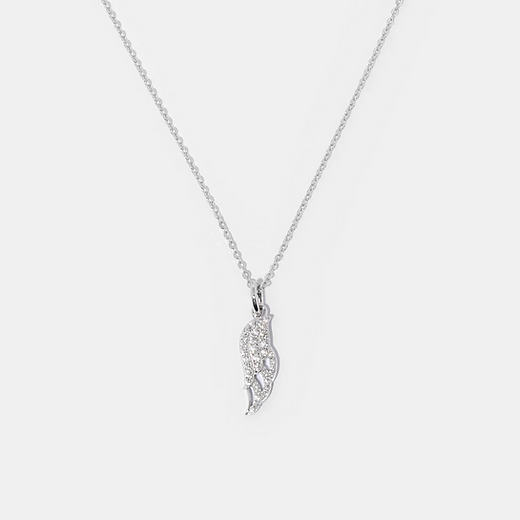 Pavé Angel Wing Pendant Necklace