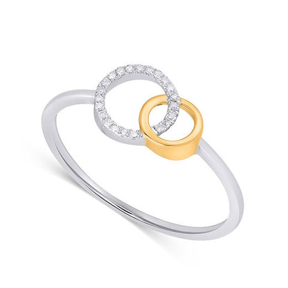 Eterna Duo Unity Ring – Interlocking Circles of Love and Harmony