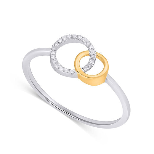 Eterna Duo Unity Ring – Interlocking Circles of Love and Harmony