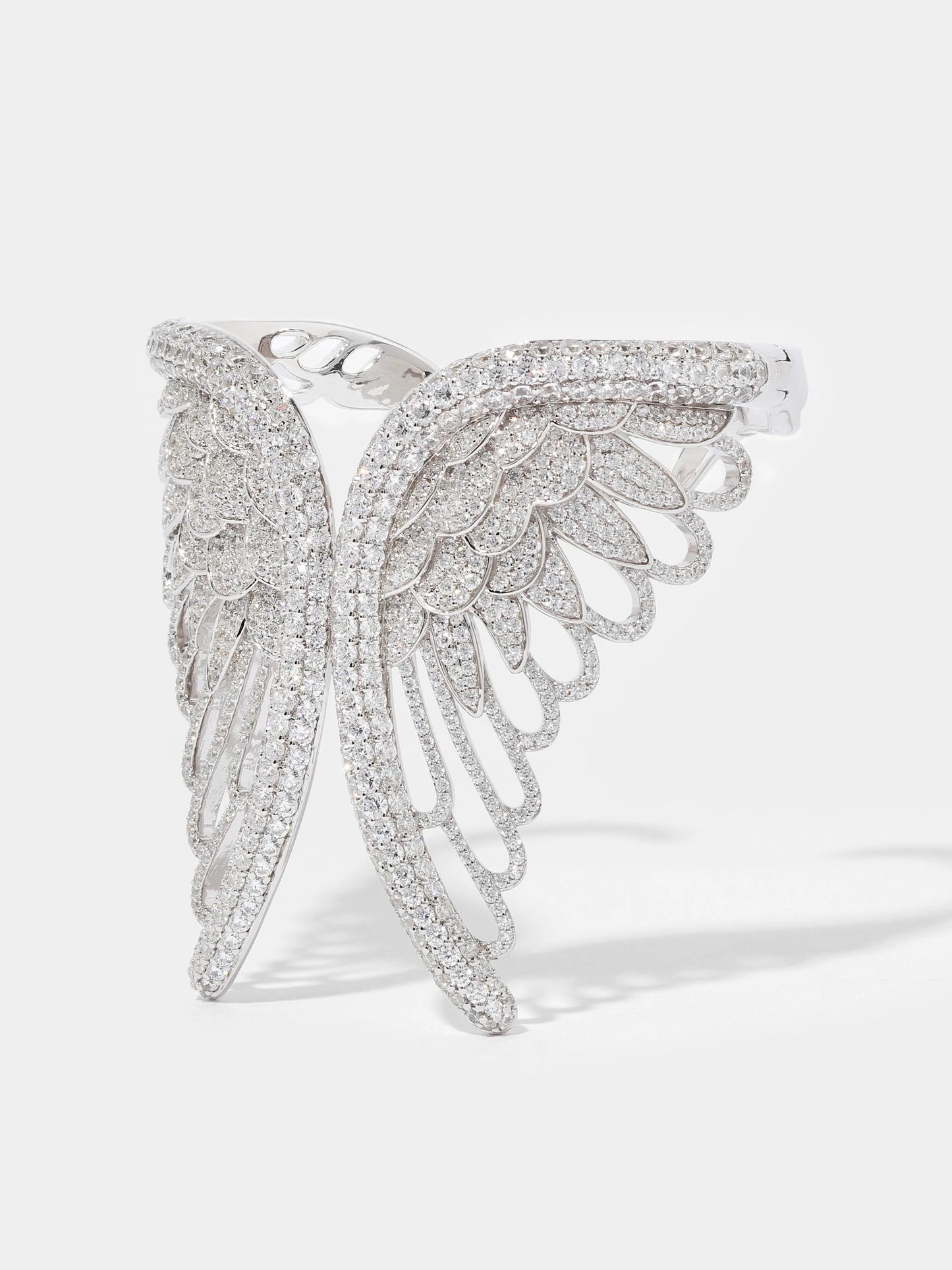 Angel Wings Pavé Cuff Bracelet