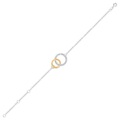 Eterna Duo Unity Bracelet – Interlocking Circles of Love and Harmony