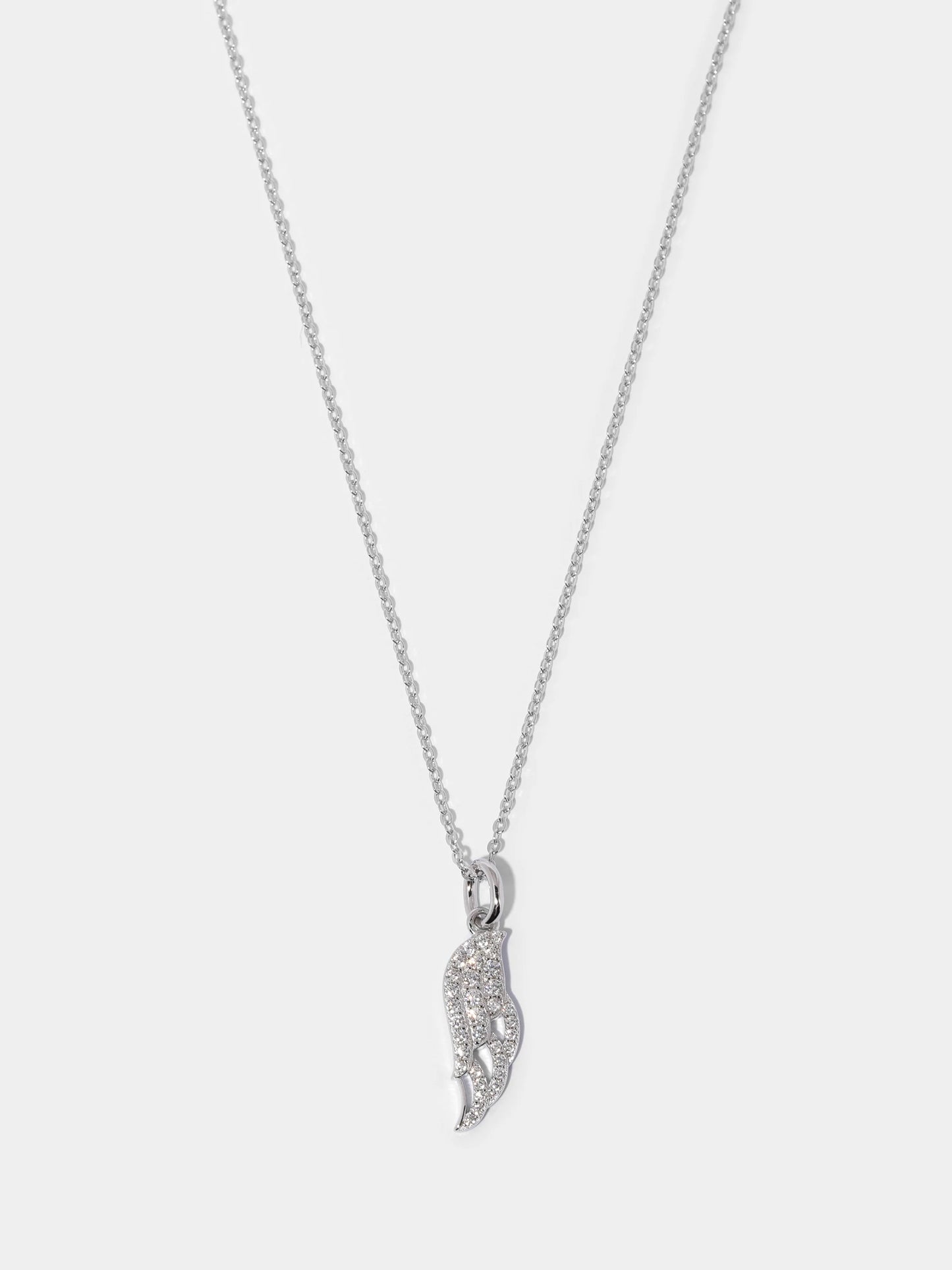 Pavé Angel Wing Pendant Necklace