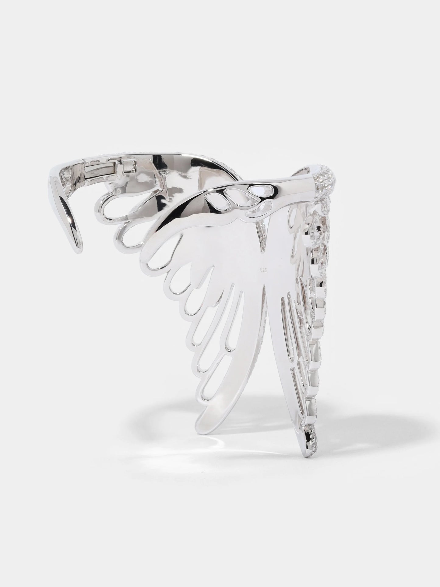 Angel Wings Pavé Cuff Bracelet