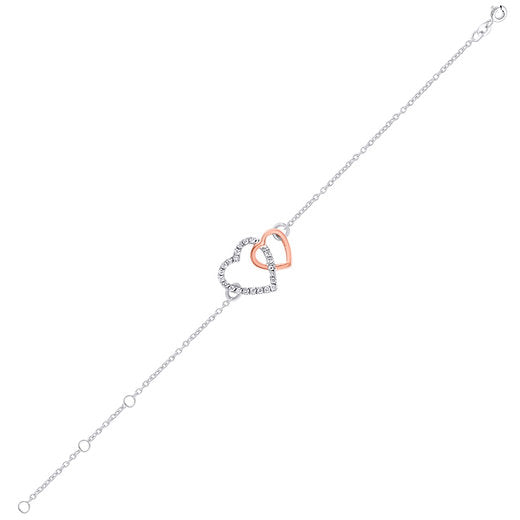 Eterna Duo Heart Bracelet – A Timeless Symbol of Love & Connection