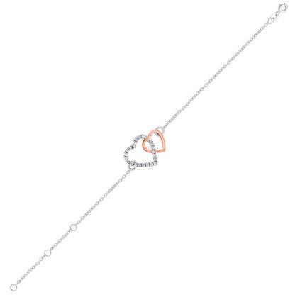 Eterna Duo Heart Bracelet – A Timeless Symbol of Love & Connection