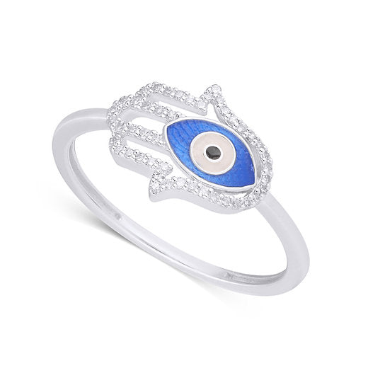 Heavenly Hamsa Diamond Ring- A Timeless Symbol of Protection