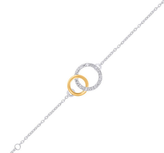 Eterna Duo Unity Bracelet – Interlocking Circles of Love and Harmony